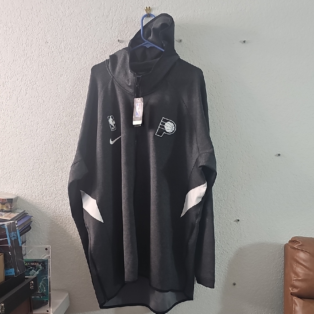 Nike Men's Full Zip Hoodie NBA INDIANA PACERS THERMA FLEX, Size 3XL TALL - NWT